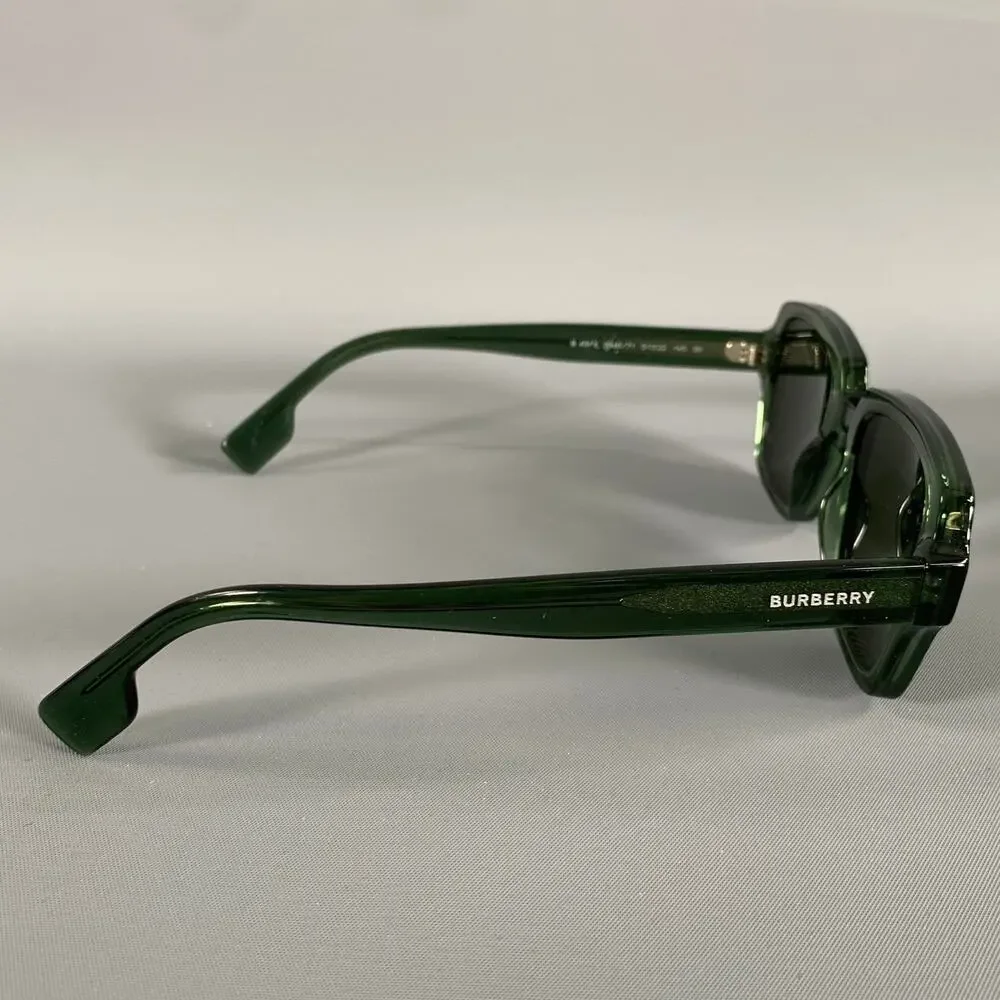 BURBERRY Size One Size Green Olive See Through Sunglasses
